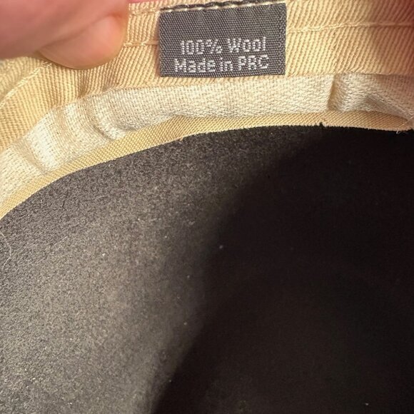Fallen BROKEN street The Momernt Wide Felt hat in black with olive suede band